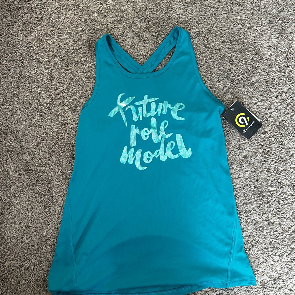 Champion kids Teal Tank Top